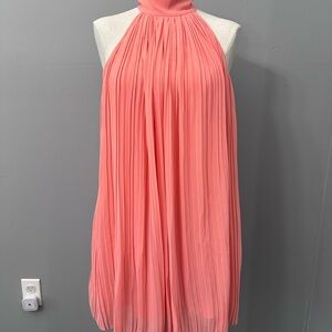 Coral Mock Neck Dress NWT